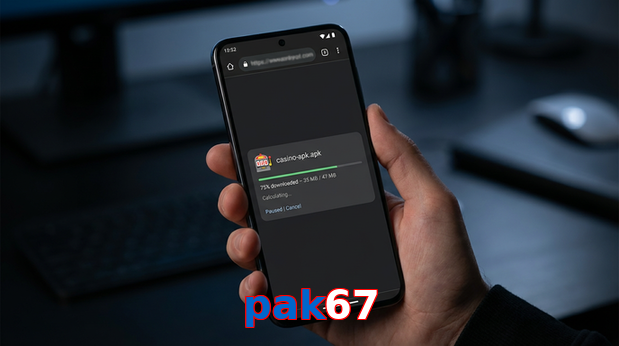 Main screen of Pak67 apk page for PK players